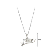 Load image into Gallery viewer, 925 Sterling Silver Fashion and Elegant Mom White Freshwater Pearl Pendant with Necklace