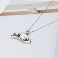 Load image into Gallery viewer, 925 Sterling Silver Fashion and Elegant Mom White Freshwater Pearl Pendant with Necklace