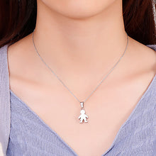 Load image into Gallery viewer, Simple and Cute Little Boy 316L Stainless Steel Pendant with Necklace