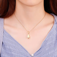 Load image into Gallery viewer, Simple and Cute Plated Gold Little Boy 316L Stainless Steel Pendant with Necklace