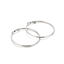 Load image into Gallery viewer, Simple Personality Geometric Circle 316L Stainless Steel Earrings