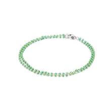 Load image into Gallery viewer, Simple Bohemian Geometry Green Crystal Beaded 316L Stainless Steel Double Bracelet