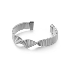 Load image into Gallery viewer, Fashion Personality Geometric Spiral Strap 316L Stainless Steel Bangle