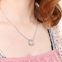 Load image into Gallery viewer, Simple Fashion Geometric Round Smiley Face 316L Stainless Steel Pendant with Necklace