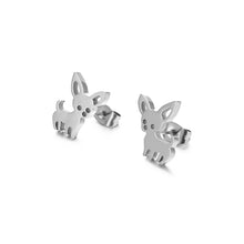 Load image into Gallery viewer, Simple and Cute Puppy 316L Stainless Steel Stud Earrings