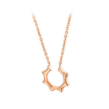 Load image into Gallery viewer, Fashion Creative Plated Rose Gold Geometric 316L Steel Pendant with Necklace