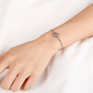 Fashion and Simple Twelve Constellation Virgo 316L Stainless Steel Bracelet with Cubic Zirconia