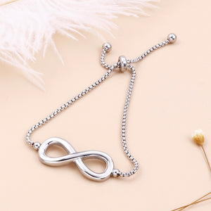 Simple Personality Infinity Symbol 316L Stainless Steel Bracelet