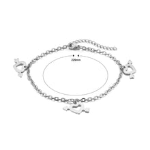 Load image into Gallery viewer, Fashion and Romantic Cupid&#39;s Arrow Heart Shaped 316L Stainless Steel Anklet