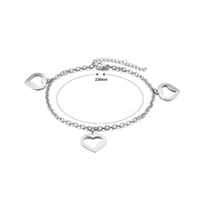 Load image into Gallery viewer, Simple and Romantic Hollow Heart-shaped 316L Stainless Steel Anklet