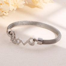 Load image into Gallery viewer, Fashion Romantic Love Geometric Round 316L Stainless Steel Bangle
