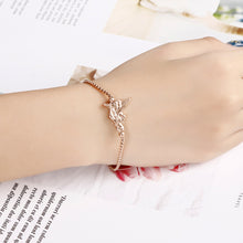 Load image into Gallery viewer, Fashion Simple Plated Rose Gold Commander Pattern 316L Stainless Steel Bracelet