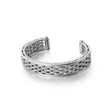 Load image into Gallery viewer, Fashion Personality Geometric Woven 316L Stainless Steel Bangle