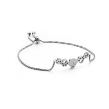 Load image into Gallery viewer, Fashion Cute Dog Paw Footprint 316L Stainless Steel Bracelet with Cubic Zirconia