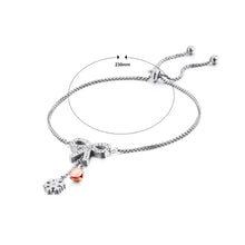 Load image into Gallery viewer, Fashion Simple Ribbon Snowflake 316L Stainless Steel Bracelet with Cubic Zirconia