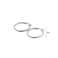 Load image into Gallery viewer, Simple and Fashion 30mm Geometric Circle 316L Stainless Steel Earrings