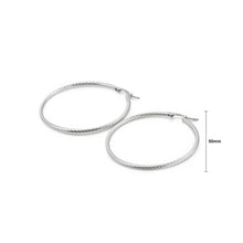 Load image into Gallery viewer, Simple and Fashion 50mm Geometric Circle 316L Stainless Steel Earrings