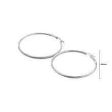 Load image into Gallery viewer, Simple and Fashion 60mm Geometric Circle 316L Stainless Steel Earrings