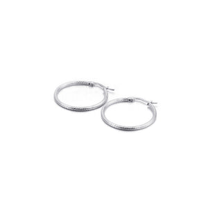 Simple Personality 30mm Geometric Circle 316L Stainless Steel Earrings