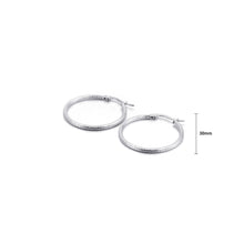 Load image into Gallery viewer, Simple Personality 30mm Geometric Circle 316L Stainless Steel Earrings