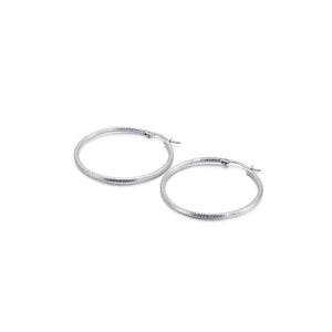 Simple Personality 40mm Geometric Circle 316L Stainless Steel Earrings