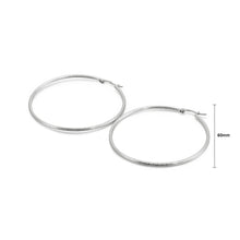 Load image into Gallery viewer, Simple Personality 60mm Geometric Circle 316L Stainless Steel Earrings