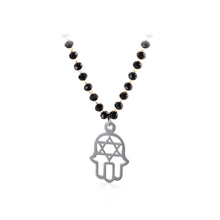 Load image into Gallery viewer, Fashion Creative Hand Of Fatima 316L Stainless Steel Pendant with Beaded Necklace