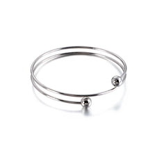 Load image into Gallery viewer, Simple Fashion Spiral Geometric Round 316L Stainless Steel Bangle