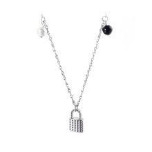 Load image into Gallery viewer, Fashion Simple Lock 316L Stainless Steel Pendant with Imitation Pearl and Necklace