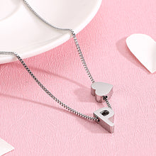 Load image into Gallery viewer, Simple and Fashion Heart-shaped English Alphabet P 316L Stainless Steel Pendant with Necklace