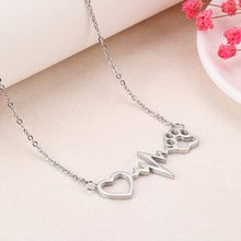 Load image into Gallery viewer, Fashion Creative Heart-shaped Dog Paw Print 316L Stainless Steel Necklace