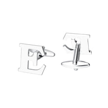 Load image into Gallery viewer, Simple Personality English Alphabet E Cufflinks
