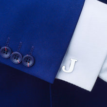Load image into Gallery viewer, Simple Personality English Alphabet J Cufflinks