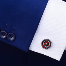 Load image into Gallery viewer, Fashion Creative Russian Lucky Big Turntable Shape Cufflinks