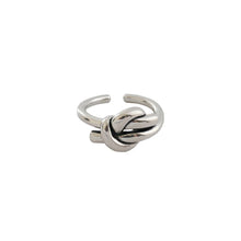 Load image into Gallery viewer, 925 Sterling Silver Simple Vintage Knot Geometric Adjustable Open Ring