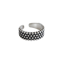 Load image into Gallery viewer, 925 Sterling Silver Fashion Vintage Round Bead Geometric Adjustable Open Ring