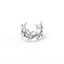 Load image into Gallery viewer, 925 Sterling Silver Fashion Simple Leaf Adjustable Open Ring