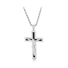 Load image into Gallery viewer, Simple Personality Jesus Cross 316L Stainless Steel Pendant with Necklace