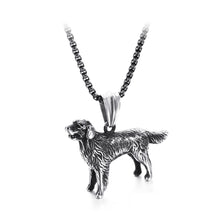 Load image into Gallery viewer, Fashion Personality Golden Retriever Dog 316L Stainless Steel Pendant with Necklace