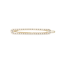 Load image into Gallery viewer, Fashion and Simple Beige Geometric Long Strip Hair Clip with Cubic Zirconia