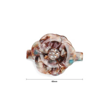 Load image into Gallery viewer, Fashion and Elegant Color Flower Small Hair Slide with Cubic Zirconia