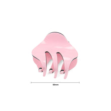 Load image into Gallery viewer, Simple and Cute Pink Geometric Small Hair Claw