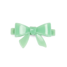 Load image into Gallery viewer, Simple and Cute Light Green Ribbon Large Hair Slide