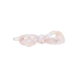 Simple and Fashion Light Pink Ribbon Hair Clip