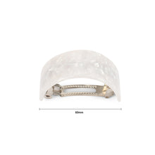 Load image into Gallery viewer, Simple and Fashion White Geometric Curved Hair Slide
