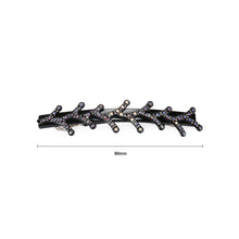 Load image into Gallery viewer, Simple and Creative Black Branch Hair Clip with Cubic Zirconia