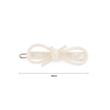 Load image into Gallery viewer, Simple and Fashion White Ribbon Hair Clip