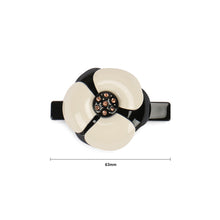 Load image into Gallery viewer, Fashion and Elegant White Flower Hair Slide with Cubic Zirconia