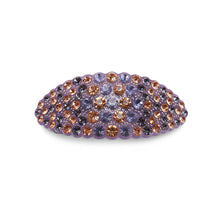 Load image into Gallery viewer, Simple and Bright Purple Geometric Hair Slide with Cubic Zirconia
