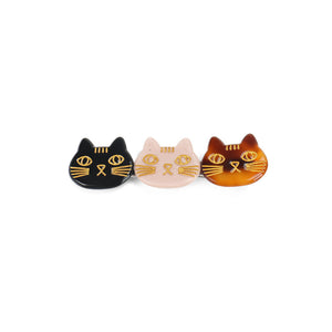 Simple and Cute Three-color Cat Hair Clip